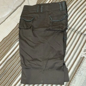 Live a little ladies cargo shorts Olive Green 16 - Picture 1 of 12