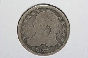 1837 45 Degree Rotated Reverse Mint Error Capped Liberty Bust Dime - Picture 1 of 4