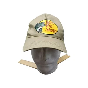 Gorra de camionero Bass Pro Shops beige con cierre ajustable de malla - Imagen 1 de 6