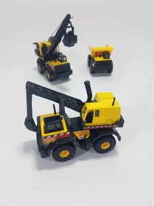Hasbro Maisto Tonka Mighty Mini Baukran, Mulde und Bagger 1998  - Bild 1 von 11
