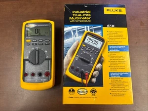 Multímetro digital industrial FLUKE 87 V True RMS con cables/caja ¡FUNCIONA! - Imagen 1 de 7