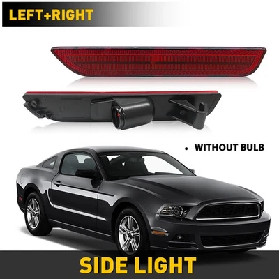 OE-Style Red Rear Lens Bumper Side Marker Lights Kit For 2010-2014 Ford - Image 1 of 4