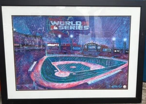 2005 Chicago White Sox World Series On Canvas Bill Lopa SIGNED COA. Limited Ed - Picture 1 of 3