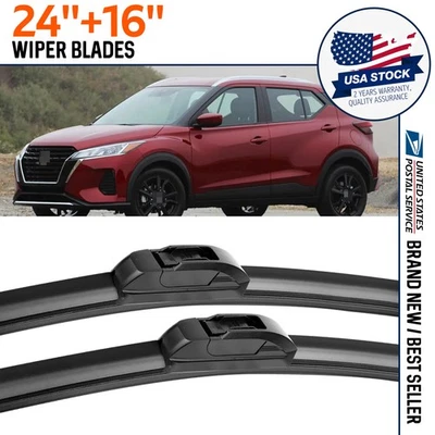 24"&16" OEM Front Windshield Wiper Blades For Lexus LS430 2001-2006 set of 2 - Image 1 of 4