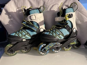 Charm X Pro Roller Blade Style ABEC3 Blue & Green Inline Skates US Size 11-2 - Picture 1 of 20