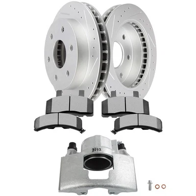 Pinza de freno trasera izquierda derecha (7) para GMC K1500 1994-1998 rotores de freno pastillas de freno Foto 1 de 4