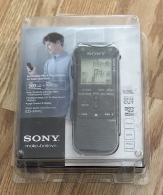 Sony ICD-AX412 Digital Multi Track S-Mic Noise Cut MicroSD Recorder Memory Cards - Image 1 of 2