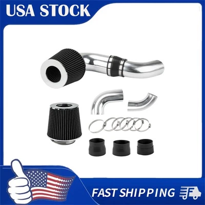 Kit de admisión de aire frío de 3,5" filtro negro apto para GMC Sonoma V6 1996-2003 4,3 L  Foto 1 de 4