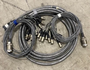 12 Channel 165ft (50m) Cannon Multipin Snake + XLR Fan In/Out Audio Stage Cable - Picture 1 of 11
