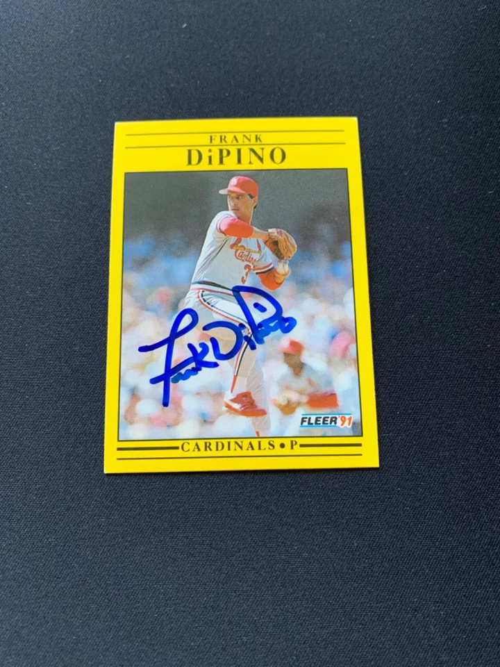 Frank DiPino Signed 1991 Fleer #632 Card St. Louis Cardinals Autograph COA - Image 1 of 1