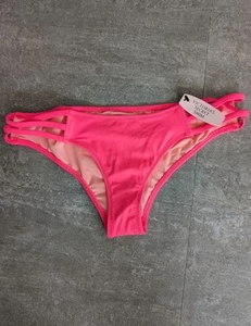 Victoria's Secret The Strappy Cheeky Swim Bottoms - Size XS NWT HOT PINK - Picture 1 of 8