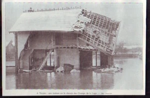 1910  --  INONDATION DE TROYES  CHAMP DES LOGES  m390 - Picture 1 of 1