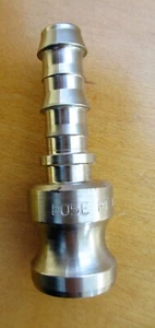 Stainless Steel 1" Male Cam-lock to Hose Shank - Picture 1 of 3