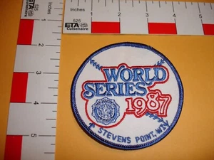 World Series 1987 Stevens Point vintage patch - Picture 1 of 3