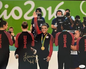 Laurie Hernandez Signed (2016 Rio Olympics) United States USA 11x14 Photo JSA - Picture 1 of 1