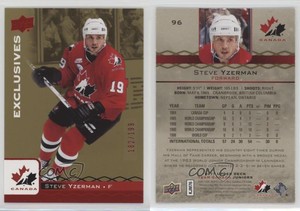 2017 Upper Deck Team Canada Juniors Exclusives Red /199 Steve Yzerman #96 HOF