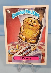 Tarjeta coleccionable de colección Topps 1986 Garbage Pail Kids 143b HY Rye - Imagen 1 de 3