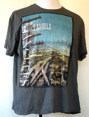 Camiseta Ring of Fire City of Los Angeles Gris Power Pole & Freeway XL Hecha en EE. UU. Foto 1 de 2