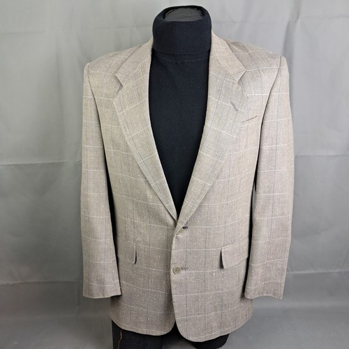 Giacca blazer cappotto sportivo uomo Christian Dior Monsieur 40R vintage grigio finestra