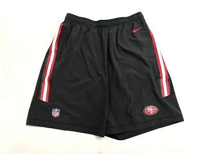 San Francisco 49ers TEAM ISSUED Nike Shorts XXL Black Dri-Fit NFL Zach Yenser - Image 1 of 4