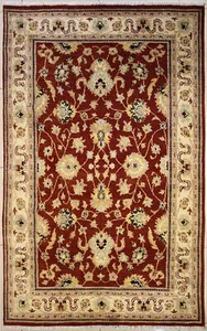 Rugstc 5x8 Senneh Chobi Ziegler Red Area Rug,Natural dye, Hand-Knotted,Wool Pile - Picture 1 of 5