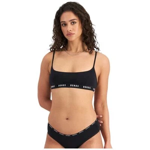 3 x Bonds Womens Icons Scoop Bralette Black Bra - Picture 1 of 5