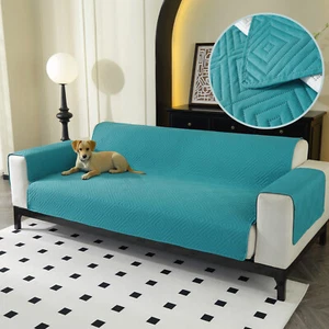 Double Side Reversible Sofa Cover Water Resistant Slipcover Furniture Protector - Picture 1 of 21
