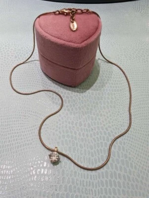 ESPRIT Kette 925 Silber rose vergoldet mit weißem Zirkonia 46 cm Damen - Bild 1 von 4