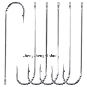 100PCS Long Shank Aberdeen Hooks Light Wire Fishing Hook Live Bait Freshwater - Picture 1 of 22