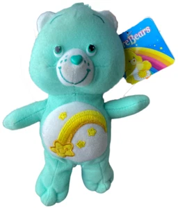 Carebears 2012 Plüschtier 21cm Glücksbärchis Kuscheltier Wunschbärchi Grün rar - Photo 1/3
