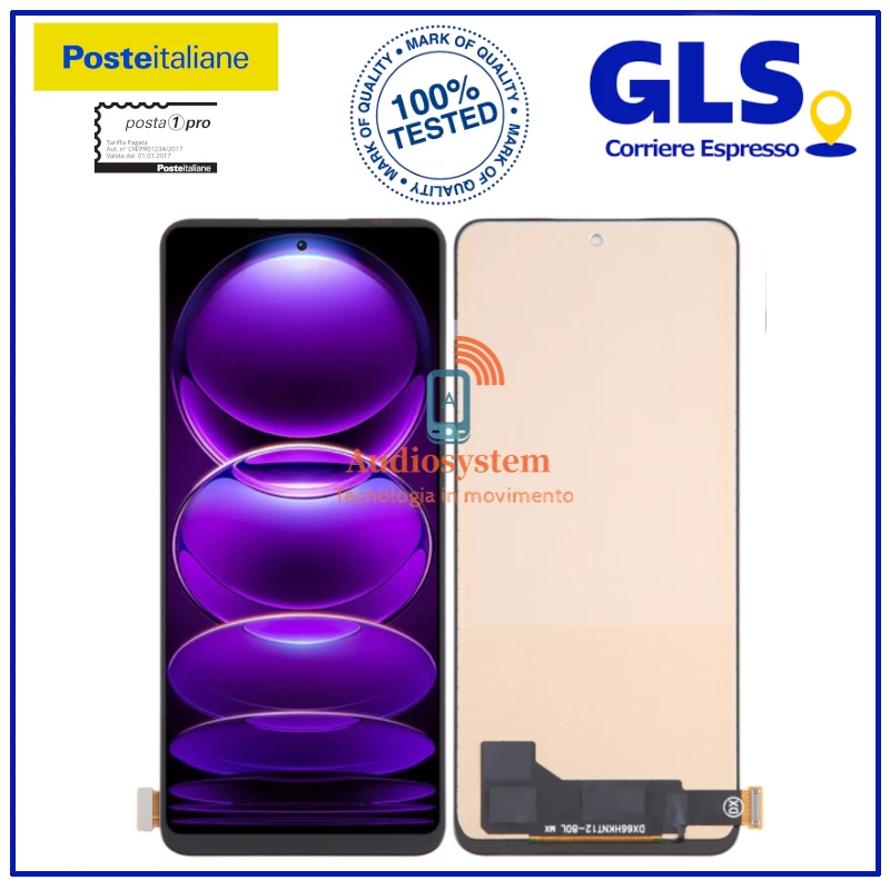 DISPLAY TOUCH SCREEN TFT per XIAOMI REDMI NOTE 12 4G 23021RAA2Y VETRO SCHERMO - Immagine 1 di 1