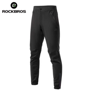 ROCKBROS Cycling Pants Winter Fleece Warm Windproof Outdoor Sports Trousers - Picture 1 of 12