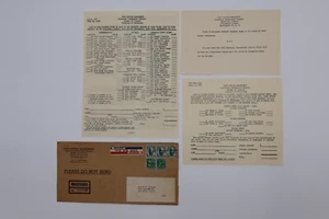 1955 POST OFFICE DEPARTMENT POSTAGE STAMP ORDER FORMS AIRMAIL official cover - Picture 1 of 7