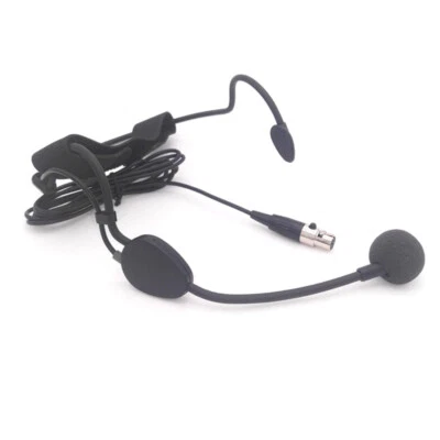 Black Headset Headworn Omnidirectional Mic Microphone For AKG Samson Wireless