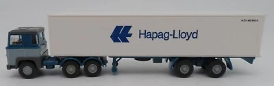 WIKING Ho 1/87 Camion Scania 111 Semi Rimorchio Container Hapag Lloyd #520 N - Immagine 1 di 4