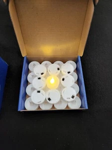 100Pack LED Tea Lights Flameless Flicker Xmas Candles Battery Operated Wedding - Picture 1 of 5