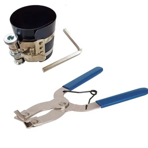 ABRAZADERA Y ALICATE DE ACERO INOXIDABLE DE ANILLO DE PISTÓN 50-125 X 75MM 1.2-6.4MM - Imagen 1 de 3