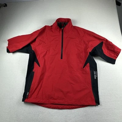 Chaqueta Sunice Para Hombre Mediana Roja HURRICANE Gore-Tex 1/2 Cremallera Viento Lluvia Sobrecamisa Foto 1 de 4