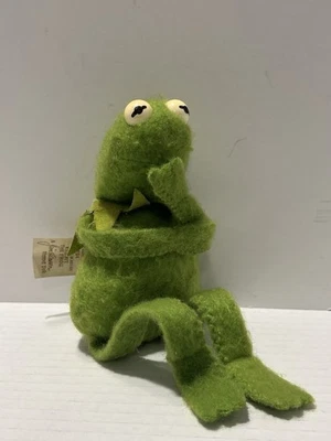 De colección 1979 KERMIT THE FROG Muppet Sad Beanbag Peluche Fisher Price Juguete 864 RARO Foto 1 de 4