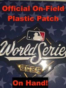 Official Plastic MLB 2025 World Series Patch Jersey LA Dodgers Toronto Blue Jays - Picture 1 of 4