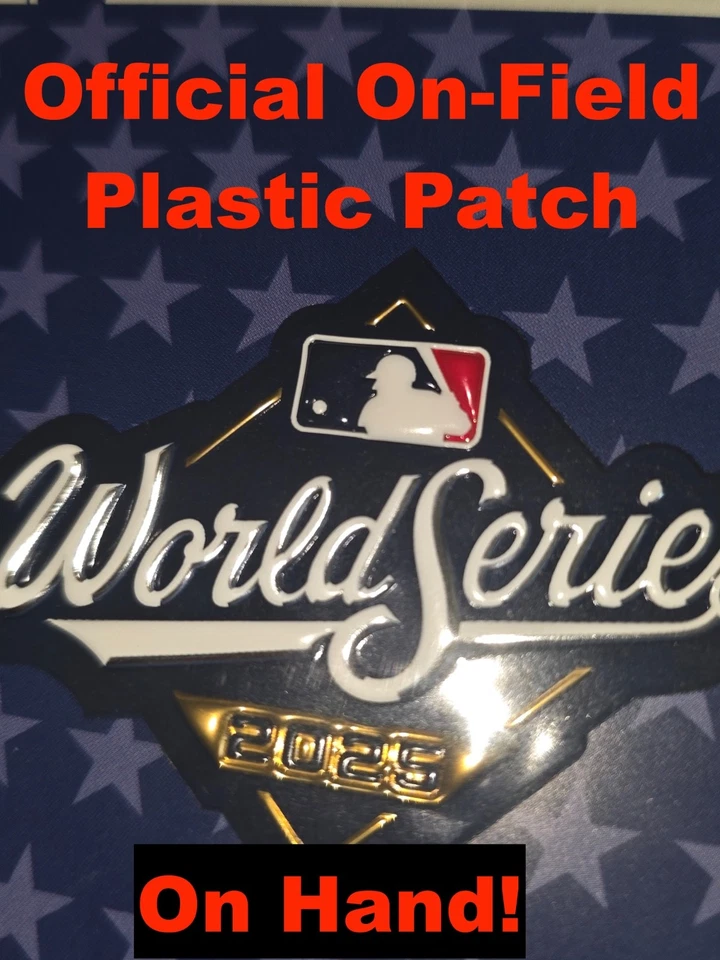 Official Plastic MLB 2025 World Series Patch Jersey LA Dodgers Toronto Blue Jays - Image 1 of 4