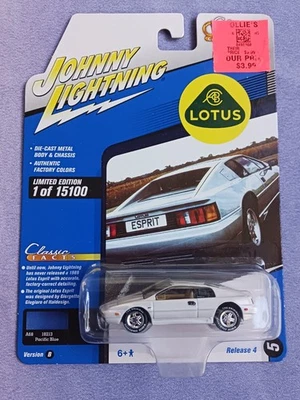Johnny Lightning 2021 Classic Gold 1989 Lotus Esprit WHITE LIGHTNING CHASE  - Image 1 of 4