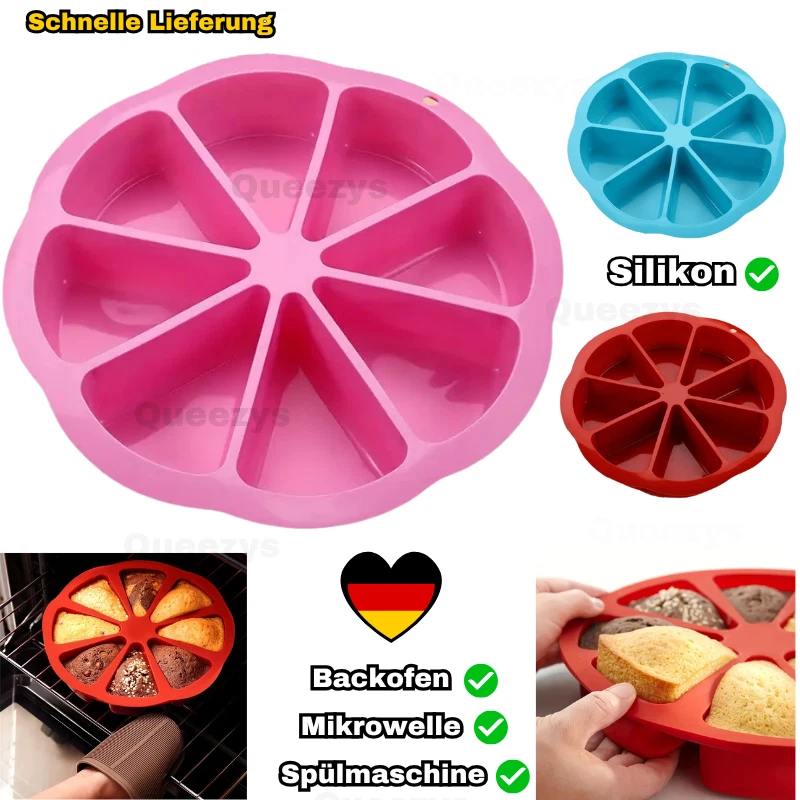 Silikon Springform Antihaftbeschichtete Kuchen Backform Silikonform Küchenform - Bild 1 von 4