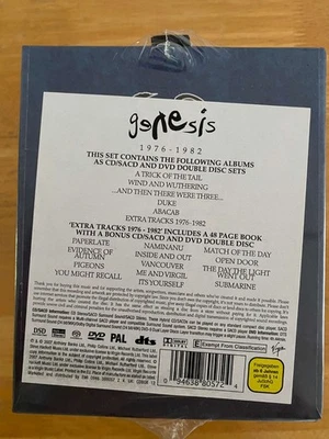 Genesis - 1976-1982 Die ultrarare Box mit 6 CD/SACDs und DVDs, ungeöffnet 2007  - Bild 1 von 3