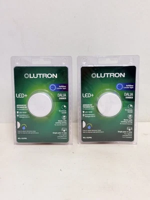 (2) Interruptores atenuadores giratorios Dalia de un solo polo/3 vías Lutron LED+ 150 W (RCL-153PNL) Foto 1 de 3