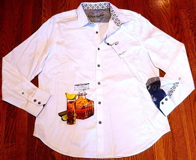 CAMISA DE VESTIR ROBERT GRAHAM PARA HOMBRE AUTÉNTICA NUEVA ORIGINAL Talla XL (EXTRA GRANDE), NUEVA CON ETIQUETAS Foto 1 de 4