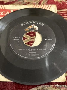 Perry Como W/ Hugo Hit And Run Affair/There Never Was A Night Record RCA Victor - Picture 1 of 2