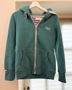 Superdry Orange Label Primary Zip Hoodie turquoise L women - Picture 1 of 7