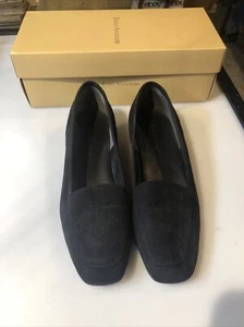 Enzo Angiolini Black Leather Liberty Flats Loafers Slip On Shoes Women Size 7 M - Picture 1 of 10
