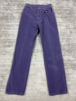 Vintage Lee Pants Womens 0 Purple Riders Corduroy USA Made American Union - Image 1 of 4